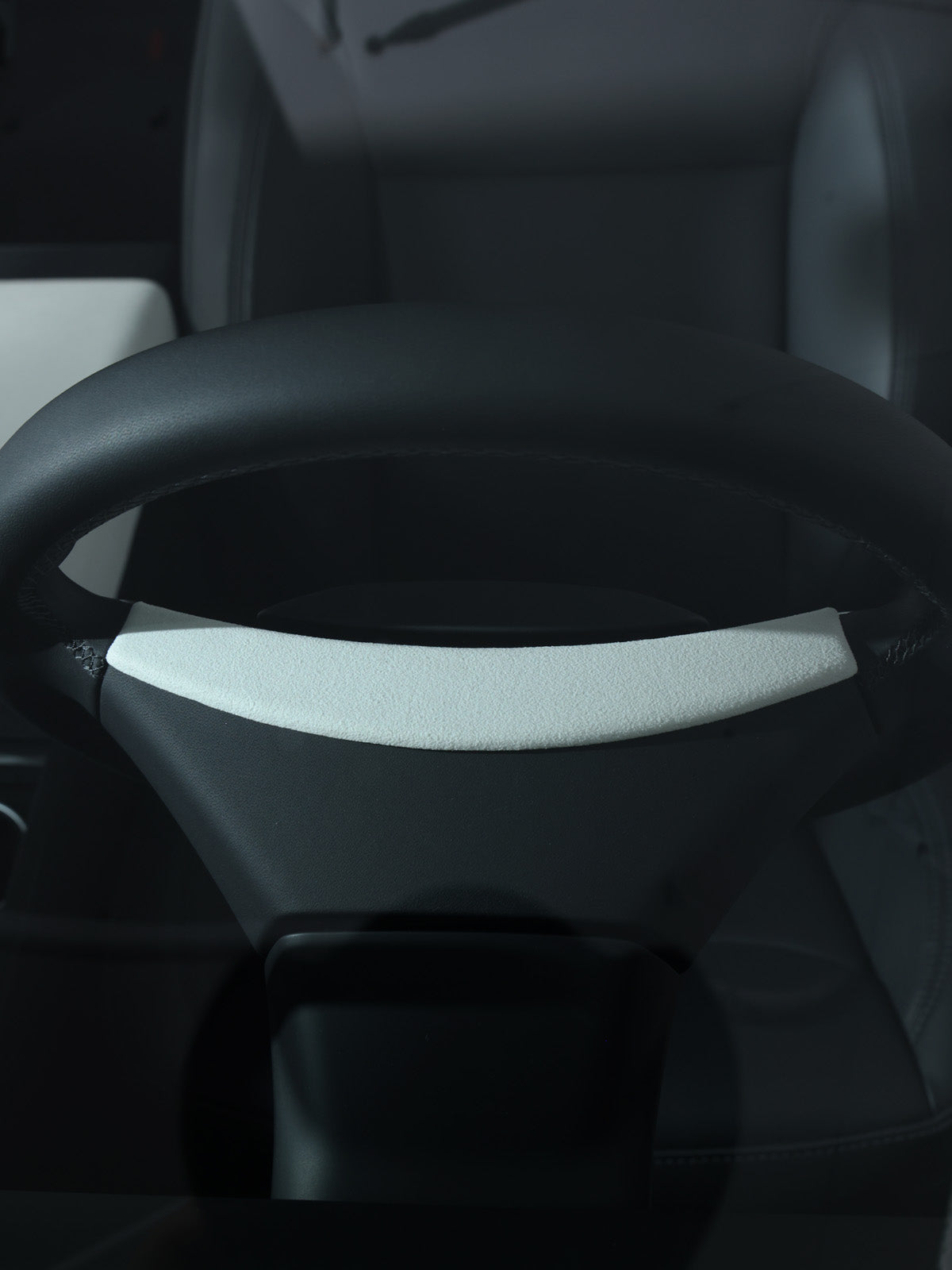 CiyaSuede Steering Wheel Upper Trim for Tesla Model 3 Highland 24+ / Y Juniper 25+