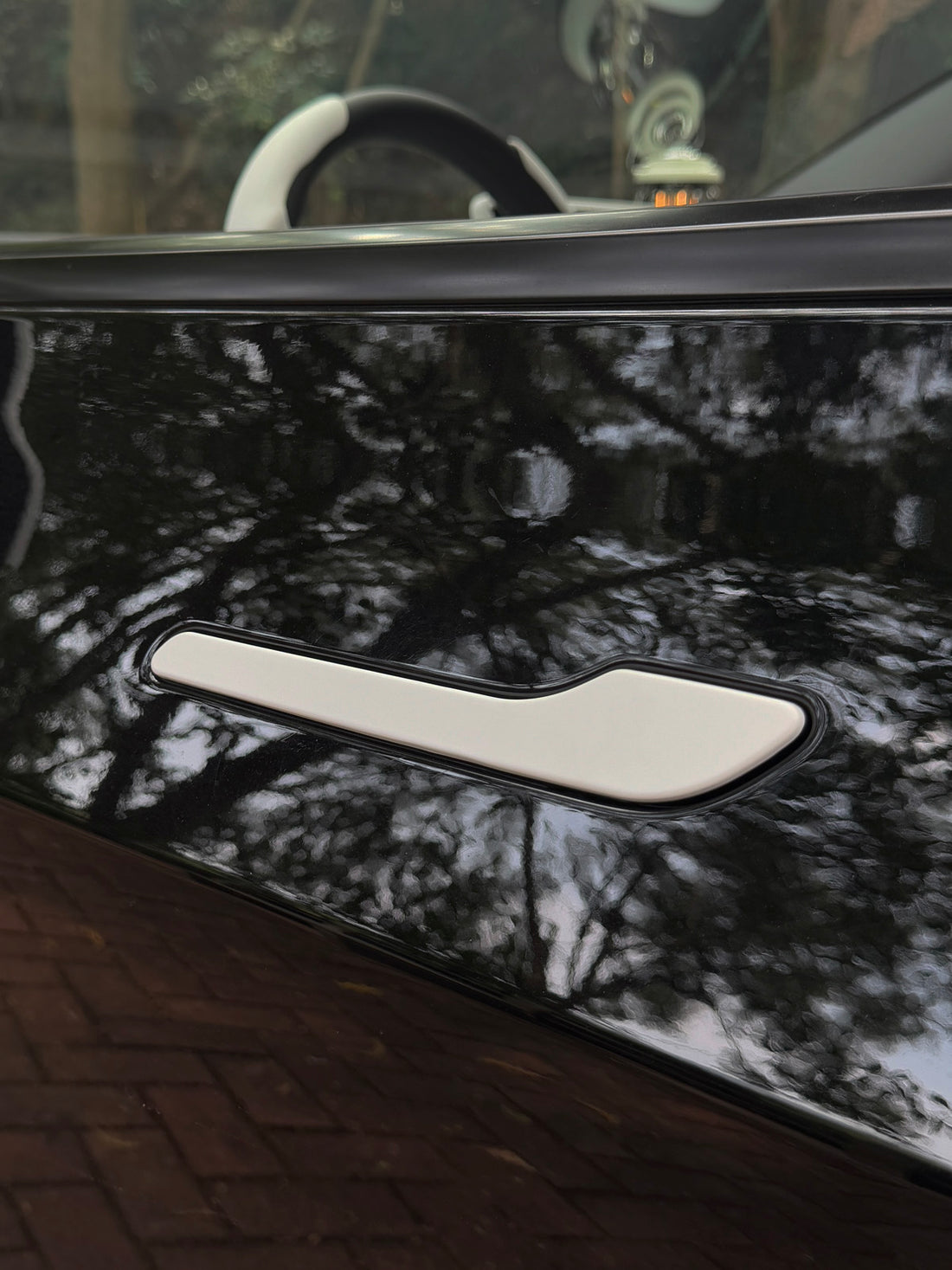 ciiyaa PureDeco Outside Door Handle Sticker for Tesla Model 3 Highland 24+ / Y Juniper 25+ / YL(25-26)