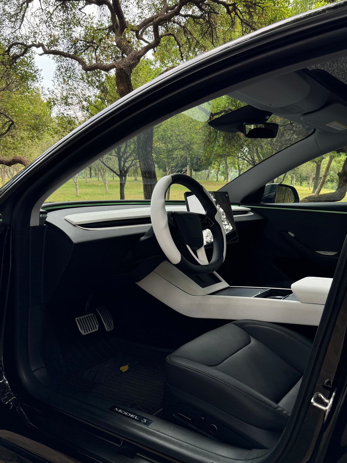 PureDeco Window Button Cover for Tesla Model Y Juniper 25+