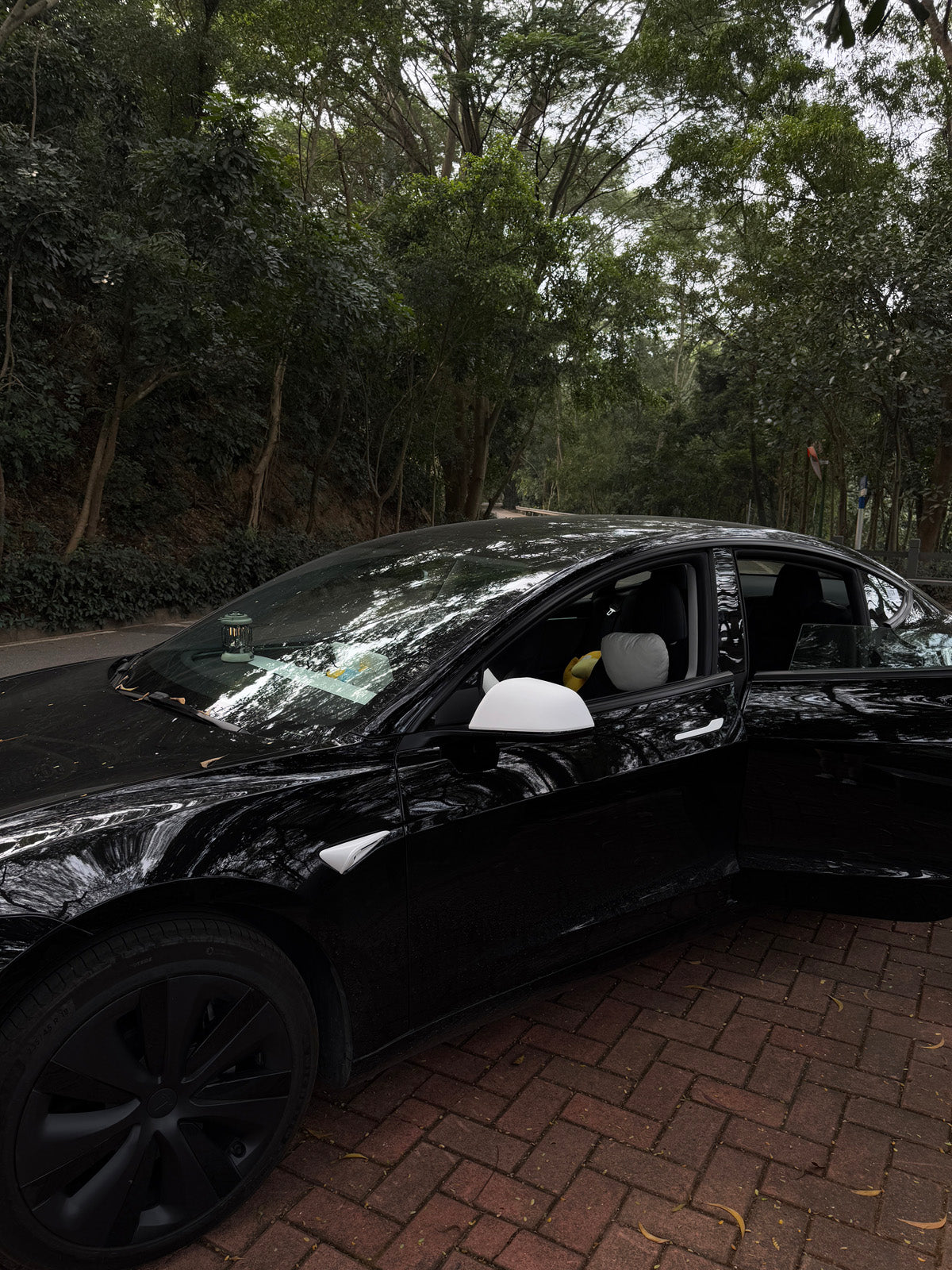 PureDeco Rear Mirror Cover for Tesla Model 3 Highland 24+