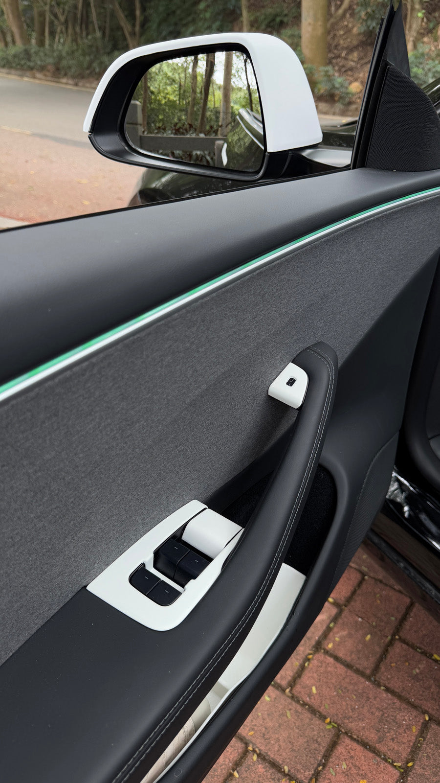 PureDeco Window Button Cover for Tesla Model 3 Highland 24+