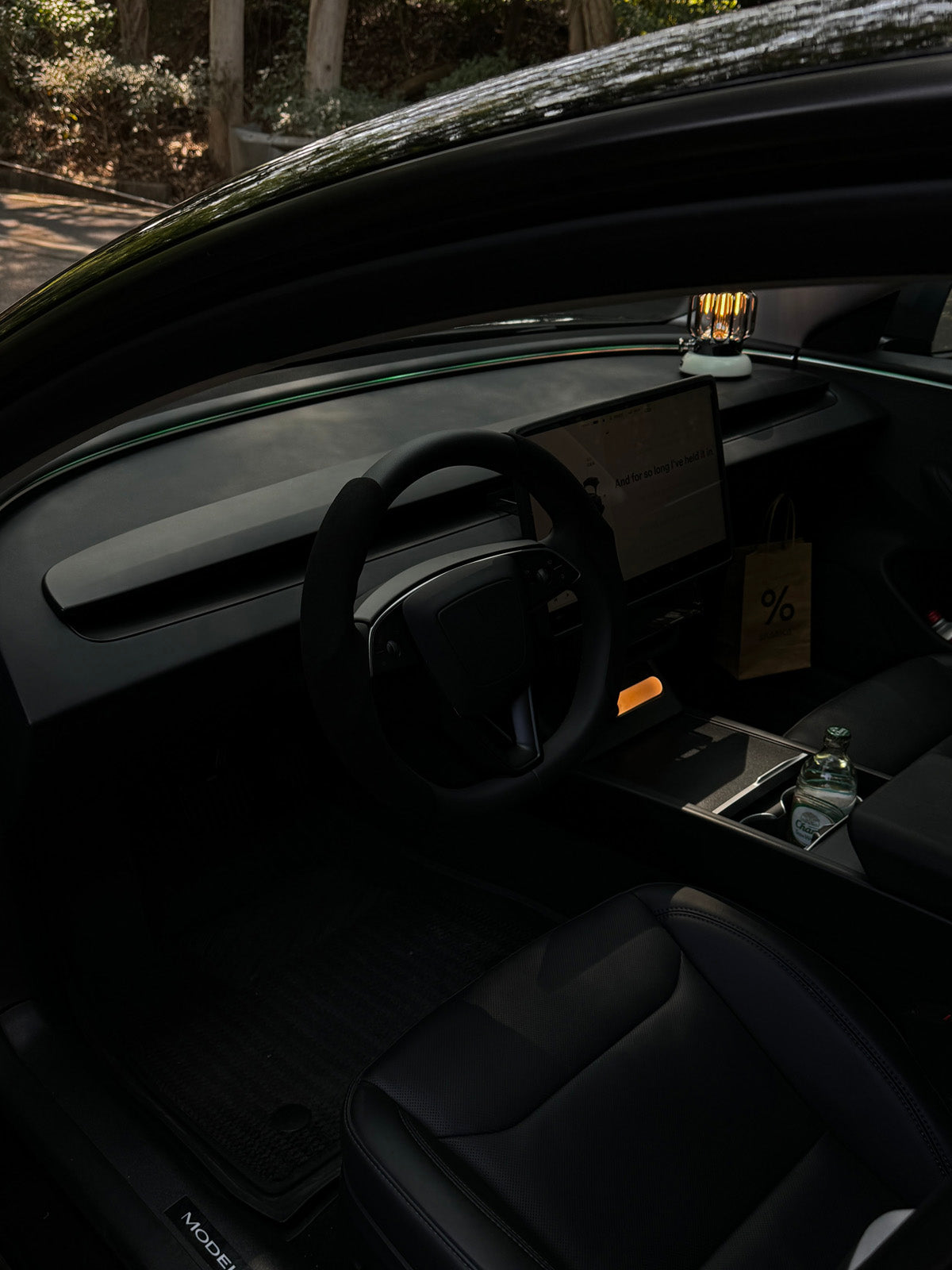 PureDeco Dashboard Cover for Tesla Model 3 Highland 2025 2024