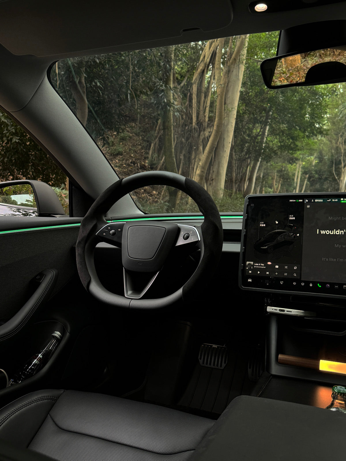 PureDeco Rear Mirror Cover for Tesla Model 3 Highland 24+