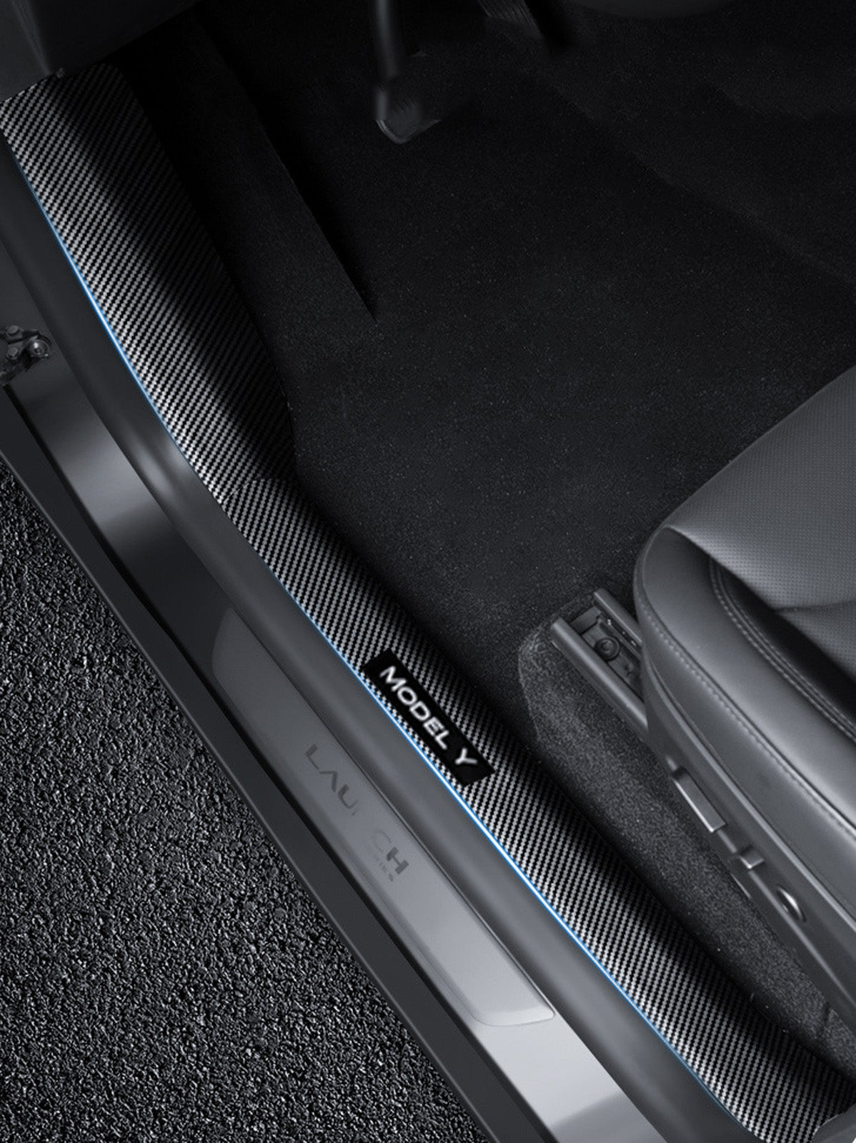 Door Sill Protector for Tesla Model 3(24-26) / Y(20-26)