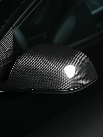 ciiyaa Carbon Fiber Rearview Mirror Cover for Tesla Model 3 Highland 24+
