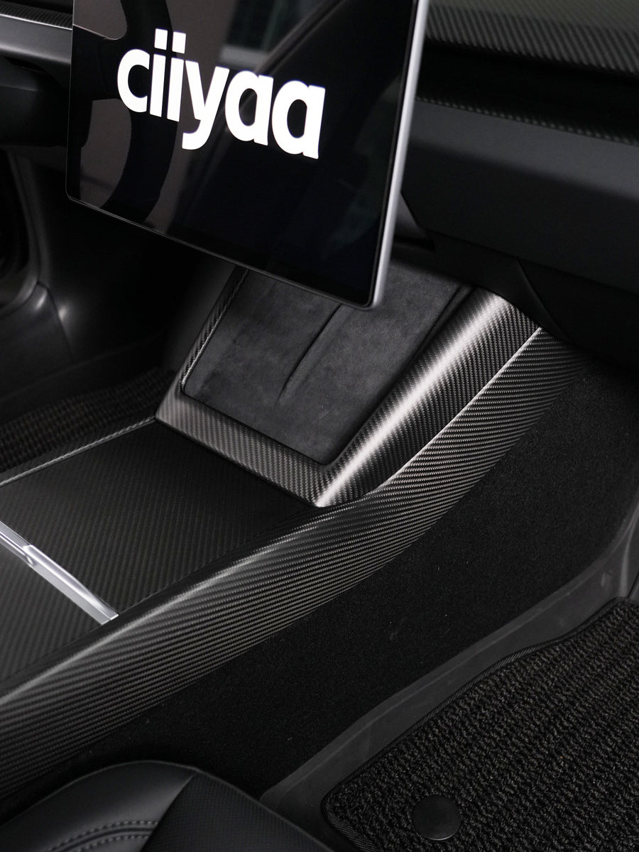 ciiyaa Carbon Fiber Wireless Charging Frame for Tesla Model 3 (24-26) / Y (25-26) / YL (25-26)