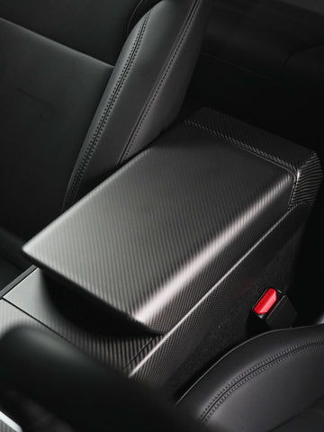 ciiyaa Carbon Fiber Armrest Cover for Tesla Model 3 (24-26) / Y (25-26) / YL (25-26)