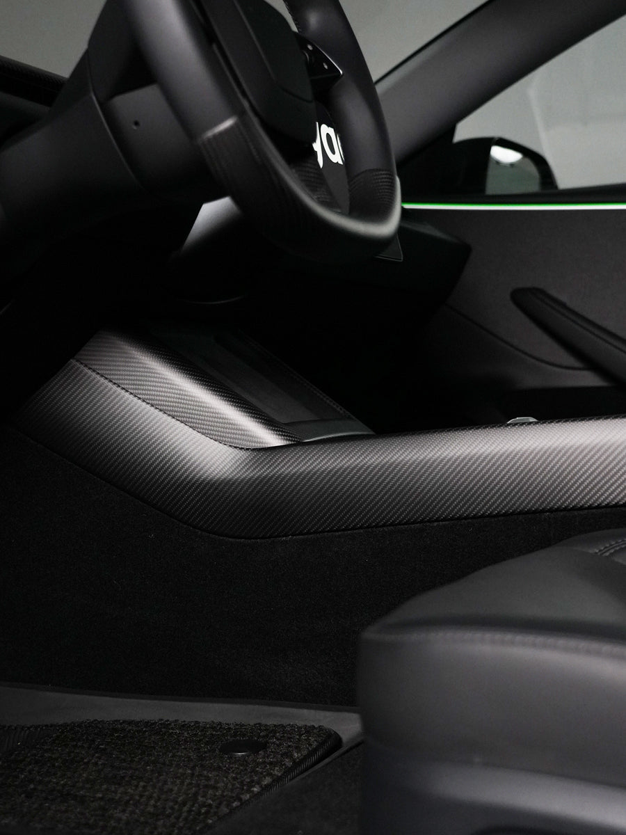 ciiyaa Carbon Fiber Center Control Side Trim for Tesla Model 3 (24-26) / Y (25-26) / YL (25-26)
