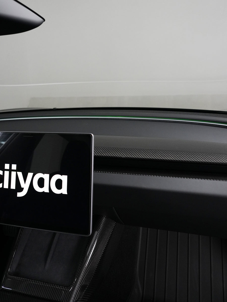 ciiyaa Carbon Fiber Dashboard Trim for Tesla Model 3 (24-26) / Y (25-26) / YL (25-26)
